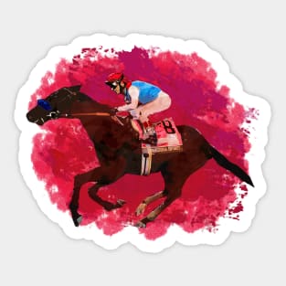 Famous Racehorses - Medina Spirit -= 2021 Kentucky Derby Winnner Sticker